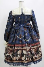 画像3: Angelic Pretty / British Bearワンピース Free ブルー H-26-07-29-1006-AP-OP-NS-ZH (3)