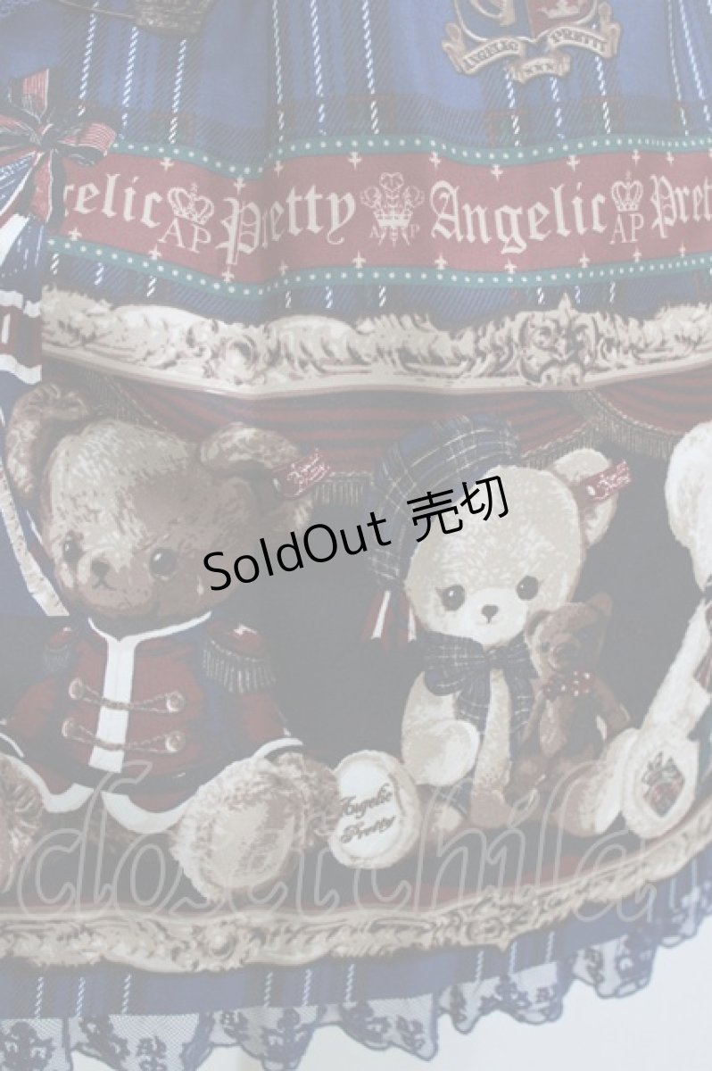画像4: Angelic Pretty / British Bearワンピース Free ブルー H-26-07-29-1006-AP-OP-NS-ZH (4)