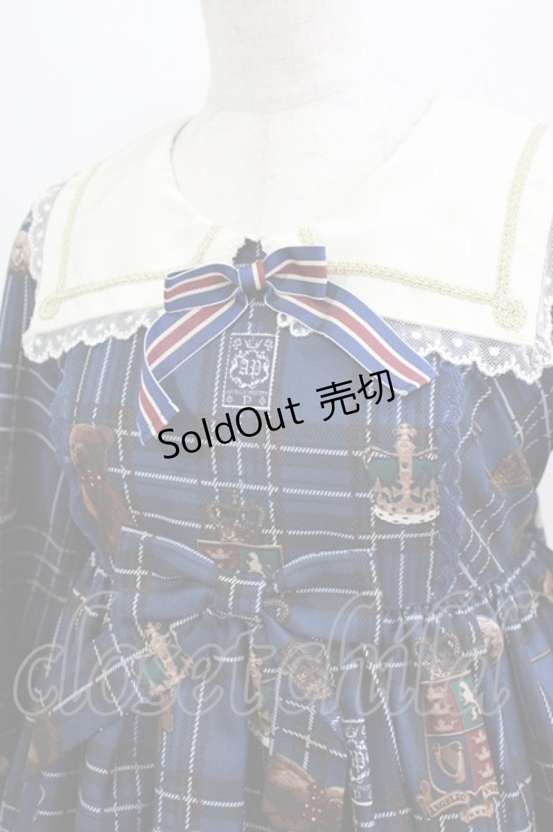 画像5: Angelic Pretty / British Bearワンピース Free ブルー H-26-07-29-1006-AP-OP-NS-ZH (5)