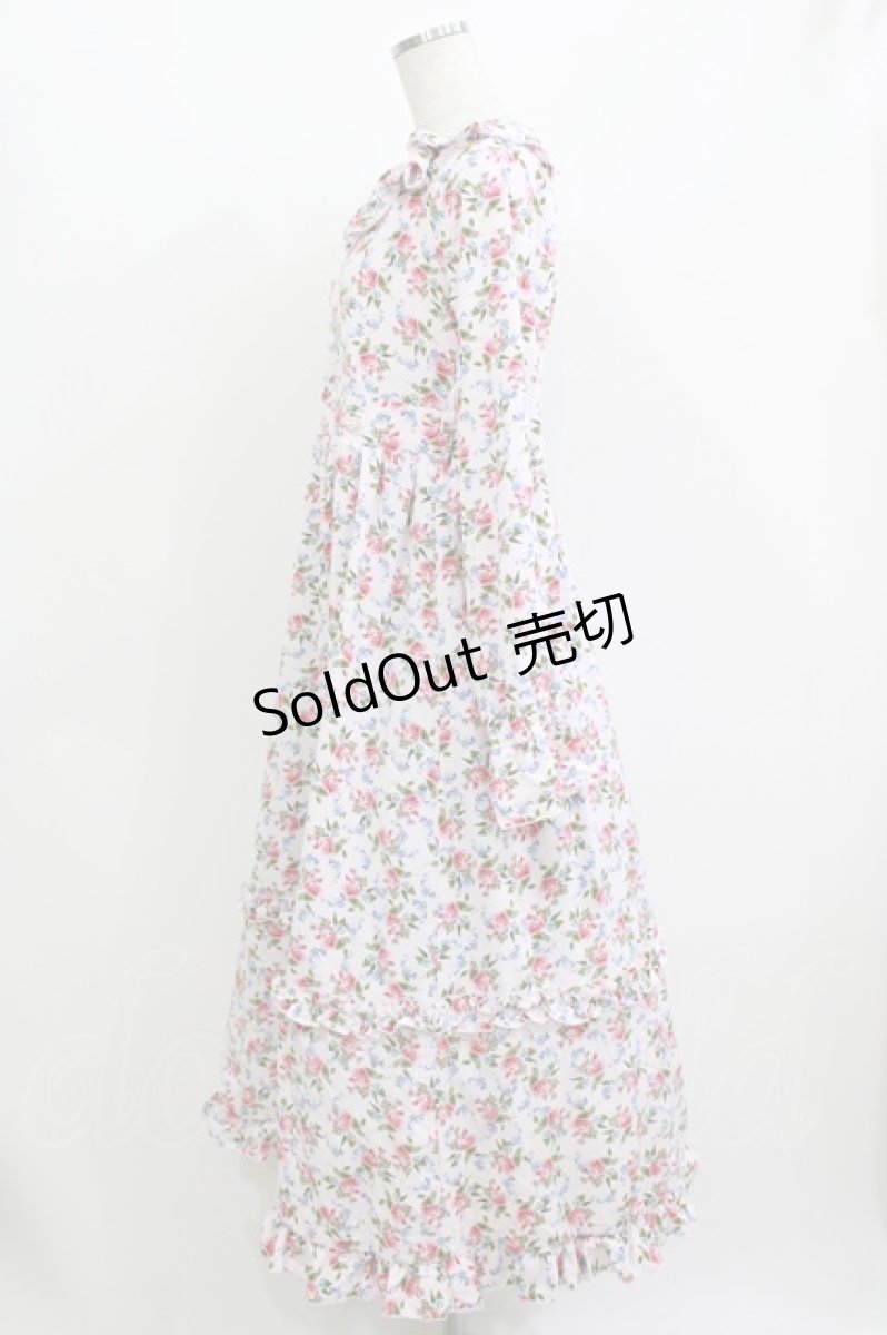 画像2: FLC / 星名桜子/2WAY花柄フリルワンピース S ピンク H-26-07-29-1010-LO-OP-NS-ZH (2)