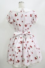 画像3: Ank Rouge / ハートロゴチェリーワンピース M ピンク H-26-07-29-1014-CA-OP-NS-ZH (3)