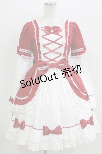 Angelic Pretty / ロマンティックフリルワンピース Free レッド H-26