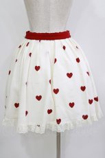 画像3: mille fille closet by LODISPOTTO / RetroFrenchハートスカート M オフ/レッド H-26-07-29-1016-LO-SK-NS-ZH (3)