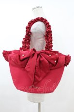 画像1: Maison de FLEUR / SnowWhite/フリルハンドルトートバッグ  レッド H-26-07-30-038-LO-BG-NS-ZH (1)