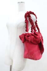 画像2: Maison de FLEUR / SnowWhite/フリルハンドルトートバッグ  レッド H-26-07-30-038-LO-BG-NS-ZH (2)