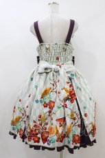 画像2: metamorphose / 【プラスサイズ】春告げ鳥の恋うららタックジャンパースカート プラスサイズ グリーン H-26-07-30-044-ME-OP-NS-ZH (2)