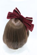 画像2: Angelic Pretty / Royal Velvetカチューシャ  ボルドー H-26-07-30-004-AP-AC-YZ-ZH (2)
