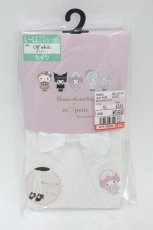 画像1: m petit by misako / AMマイメロリボンタイツ L~LL オフホワイト H-26-07-30-026-LO-ZA-NS-ZH (1)