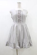 画像1: evelyn / パールボタンワンピース Free グレー H-26-08-01-016-LO-OP-NS-ZH (1)