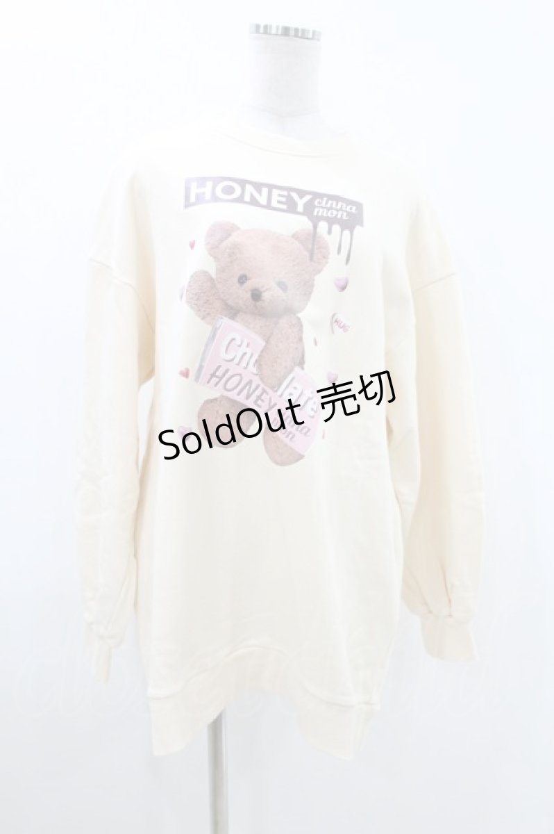 画像1: Honey Cinnamon / チョコデリバリーシナモントレーナー Free アイボリー H-26-08-01-023-LO-TO-NS-ZH (1)