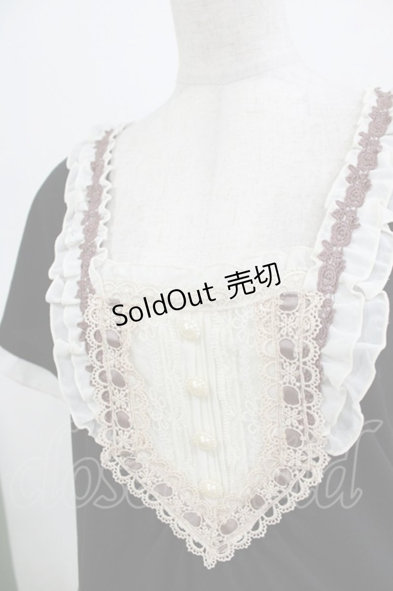 画像4: axes femme / シフォンフリルカットワンピース M ブラック H-26-08-02-039-AX-OP-NS-ZH (4)