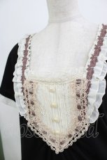 画像4: axes femme / シフォンフリルカットワンピース M ブラック H-26-08-02-039-AX-OP-NS-ZH (4)