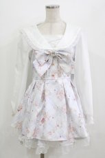画像1: LIZ LISA / Sewing Bear柄セットアップ Free サックス H-26-08-02-041-LO-OP-NS-ZH (1)
