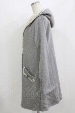 画像2: axes femme / フード付裏起毛カーデ M グレー H-26-08-02-045-AX-TO-NS-ZH (2)