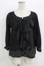 画像1: axes femme POETIQUE / ストライプブラウス M  H-26-08-02-050-AX-BL-NS-ZH (1)