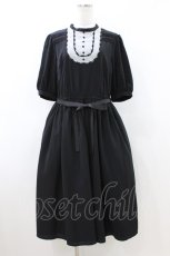画像1: Melody BasKet / ラウンドヨークワンピース L ブラック H-26-08-02-1021-LO-OP-KB-ZH (1)