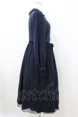 画像3: Melody BasKet / ご令嬢のチュールワンピース M ネイビー H-26-08-02-1023-LO-OP-KB-ZH (3)