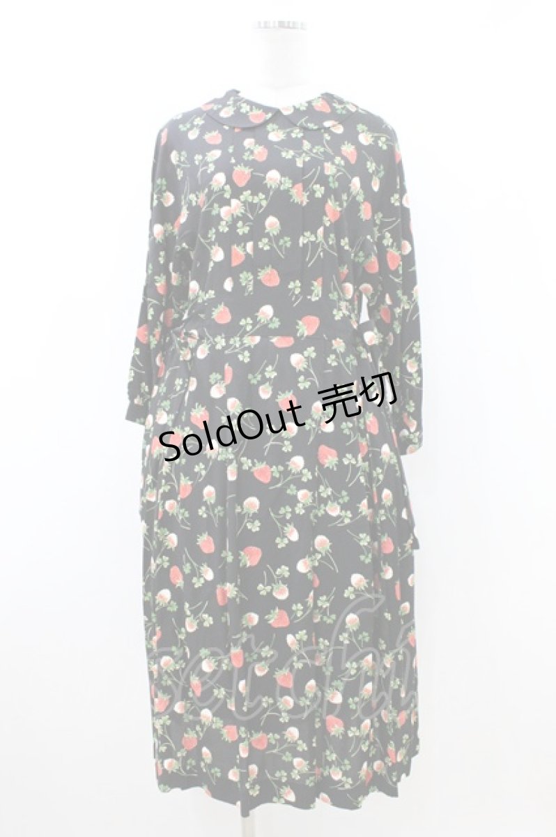 画像1: Jane Marple / Fortune gardeｎ side ribbon dress M ブラック H-26-08-02-1026-JM-OP-ET-ZH (1)