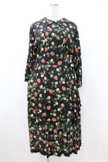画像1: Jane Marple / Fortune gardeｎ side ribbon dress M ブラック H-26-08-02-1026-JM-OP-ET-ZH (1)