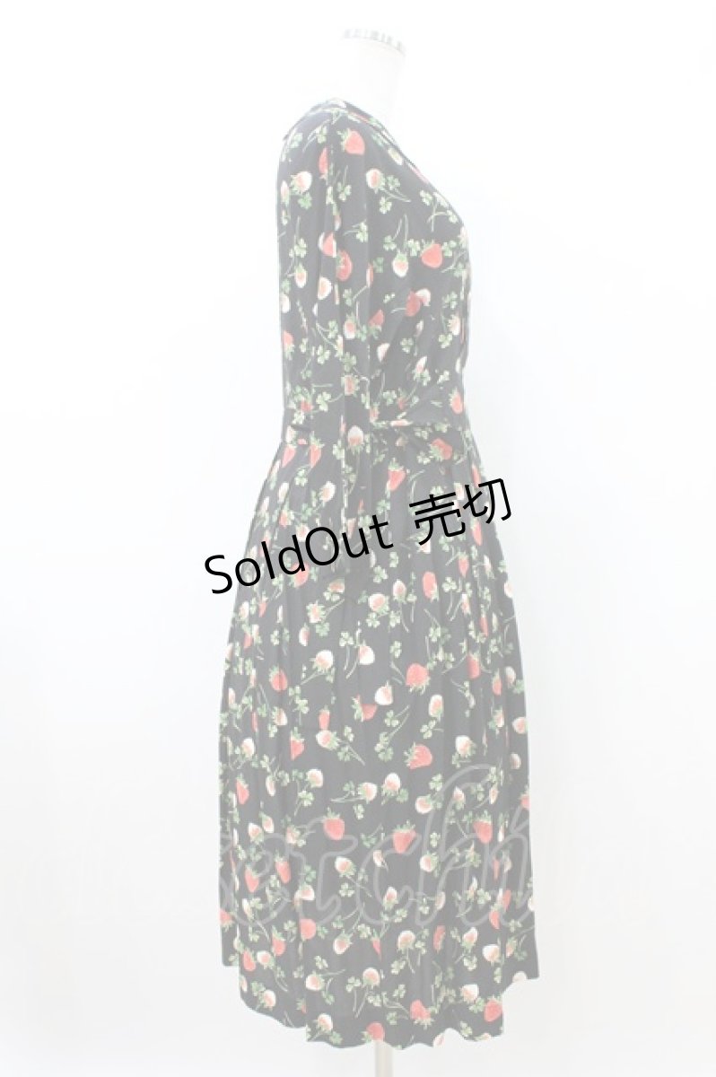 画像3: Jane Marple / Fortune gardeｎ side ribbon dress M ブラック H-26-08-02-1026-JM-OP-ET-ZH (3)