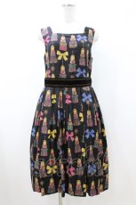画像1: Jane Marple / Little tassel dollsスクエアドレス M ブラック H-26-08-02-1027-JM-OP-ET-ZH (1)