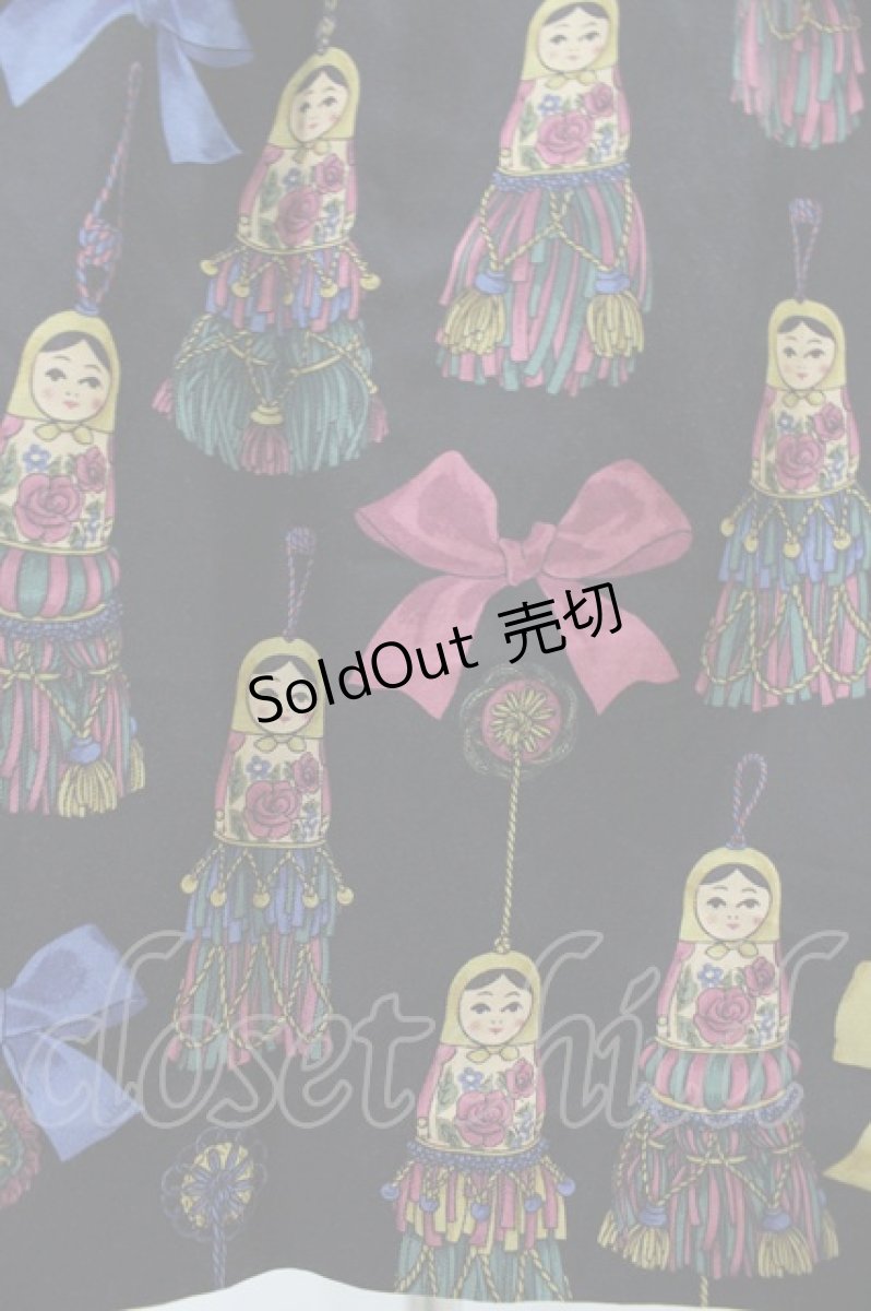 画像5: Jane Marple / Little tassel dollsスクエアドレス M ブラック H-26-08-02-1027-JM-OP-ET-ZH (5)