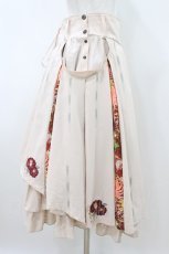 画像3: Ozz oneste / 椿刺繍袴スカート  ベージュ H-26-08-02-1029-OO-SK-AK-ZH (3)