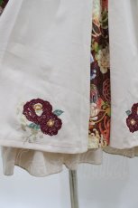 画像4: Ozz oneste / 椿刺繍袴スカート  ベージュ H-26-08-02-1029-OO-SK-AK-ZH (4)
