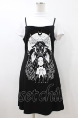 画像1: KILL STAR / NUNSENSE 2-PIECE DRESS L 白×黒 H-26-08-02-1035-SL-OP-KB-ZH (1)