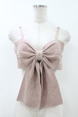 画像1: Candy Stripper / ラメリボンキャミソール F PINK H-26-08-02-1039-PU-TO-AK-ZH (1)