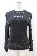 画像1: Candy Stripper / CANDY RIBトップス 2 BLACK H-26-08-02-1041-PU-TO-AK-ZH (1)