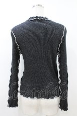 画像2: Candy Stripper / CANDY RIBトップス 2 BLACK H-26-08-02-1041-PU-TO-AK-ZH (2)