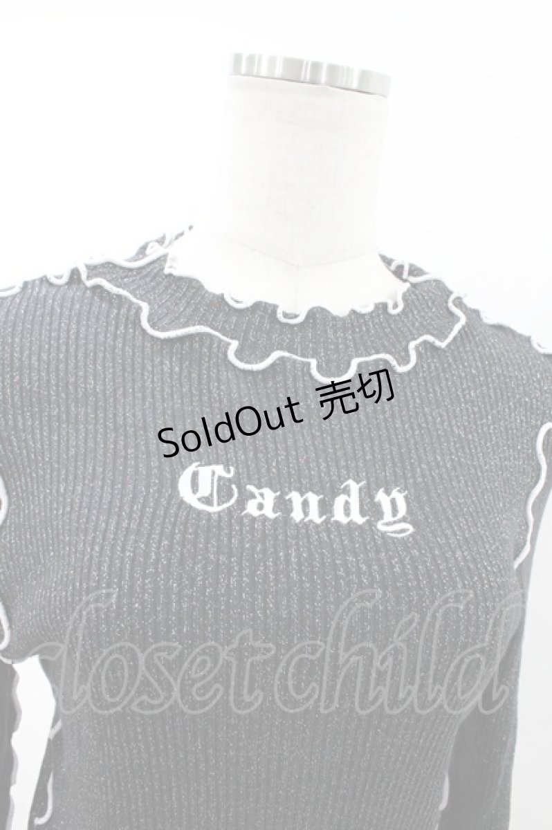 画像3: Candy Stripper / CANDY RIBトップス 2 BLACK H-26-08-02-1041-PU-TO-AK-ZH (3)