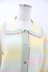 画像3: Candy Stripper / FRILL COLLAR KNIT CARDIGAN 2 LIGHT GREEN H-26-08-02-1045-PU-TO-AK-ZH (3)