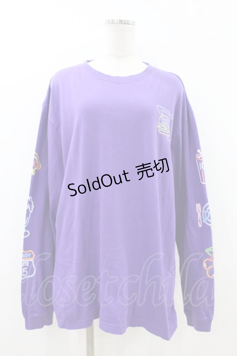 画像1: Candy Stripper / CANDY DINER L/S TEE 2 PURPLE H-26-08-02-1052-PU-TO-AK-ZH (1)