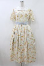 画像1: Melody BasKet / Blooming poppyフロントボタンワンピース M イエロー H-26-08-02-1007-LO-OP-KB-ZH (1)