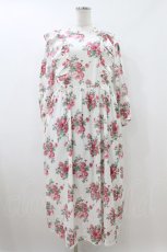 画像1: Jane Marple / Strawberries and flowersラッフルフリルドレス  オフ H-26-08-02-1010-JM-OP-KB-ZH (1)