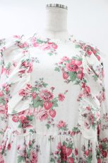 画像4: Jane Marple / Strawberries and flowersラッフルフリルドレス  オフ H-26-08-02-1010-JM-OP-KB-ZH (4)