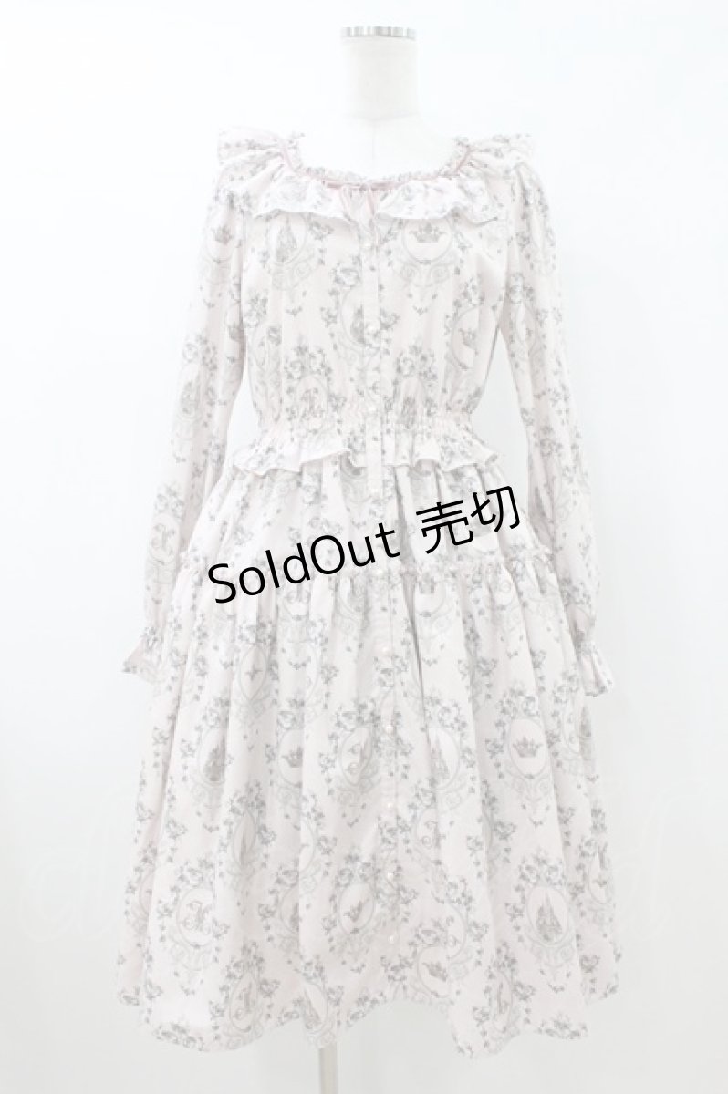 画像1: Melody BasKet / Rose Princessブラウスワンピース M ピンク H-26-08-02-1011-LO-OP-KB-ZH (1)