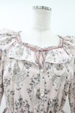 画像4: Melody BasKet / Rose Princessブラウスワンピース M ピンク H-26-08-02-1011-LO-OP-KB-ZH (4)