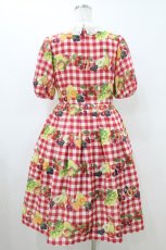 画像2: Melody BasKet / Fruits BasKetワンピース  レッド H-26-08-02-1013-LO-OP-KB-ZH (2)