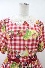 画像4: Melody BasKet / Fruits BasKetワンピース  レッド H-26-08-02-1013-LO-OP-KB-ZH (4)