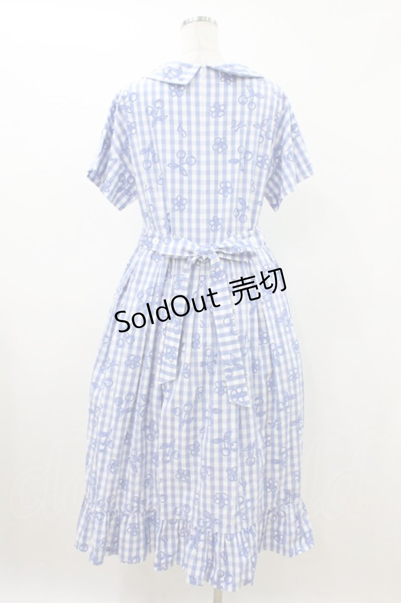 画像2: Jane Marple / Picnic cloth joyfulドレス  ブルー H-26-08-02-1015-JM-OP-KB-ZH (2)