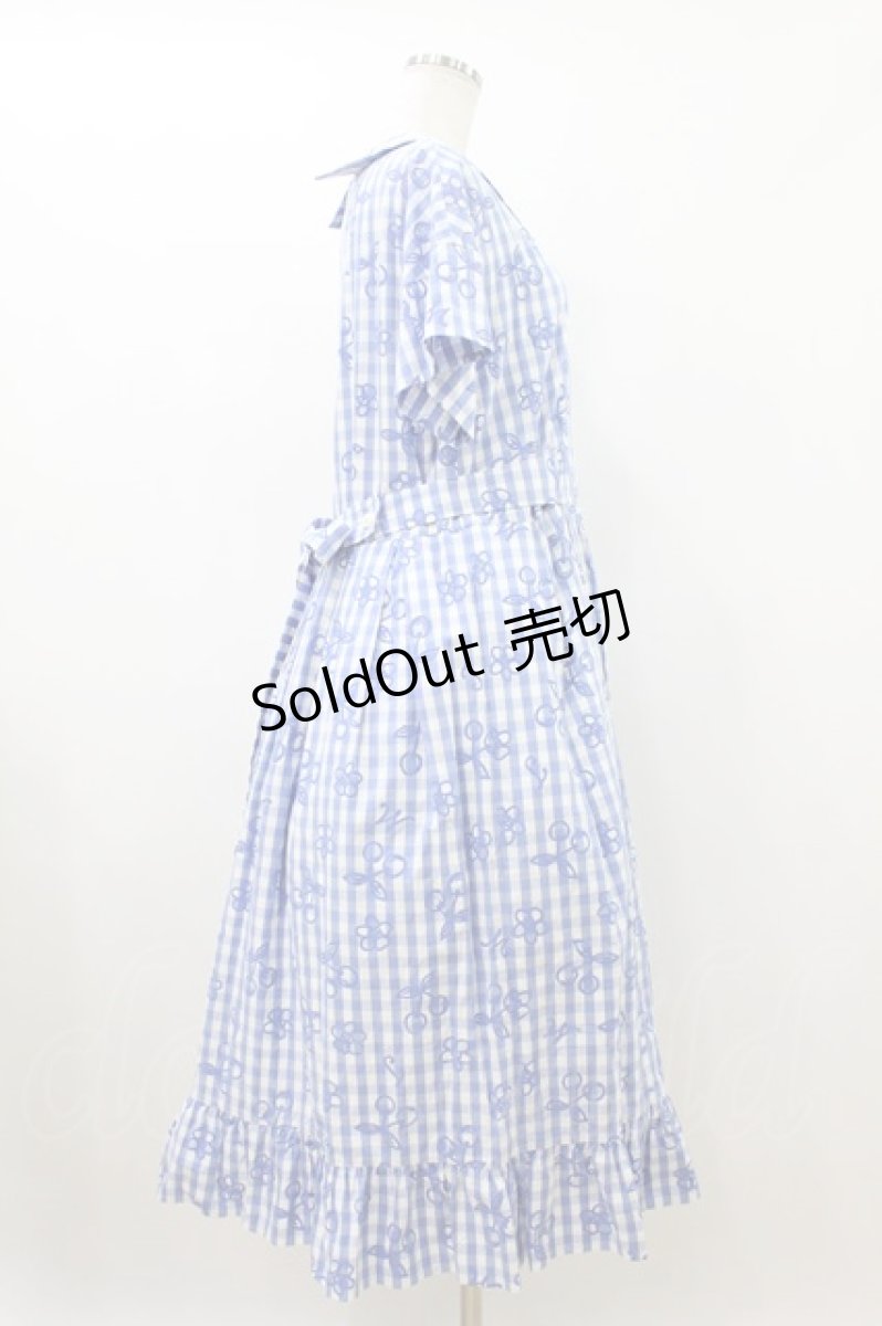 画像3: Jane Marple / Picnic cloth joyfulドレス  ブルー H-26-08-02-1015-JM-OP-KB-ZH (3)