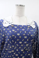 画像4: Jane Marple / Tumbling Diceのグースカラードレス - 紺 H-26-08-02-1018-JM-OP-KB-ZH (4)