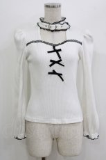 画像1: MA*RS / ハートベルト付きテレコトップス Free オフ H-26-08-02-052-GO-TO-NS-ZH (1)