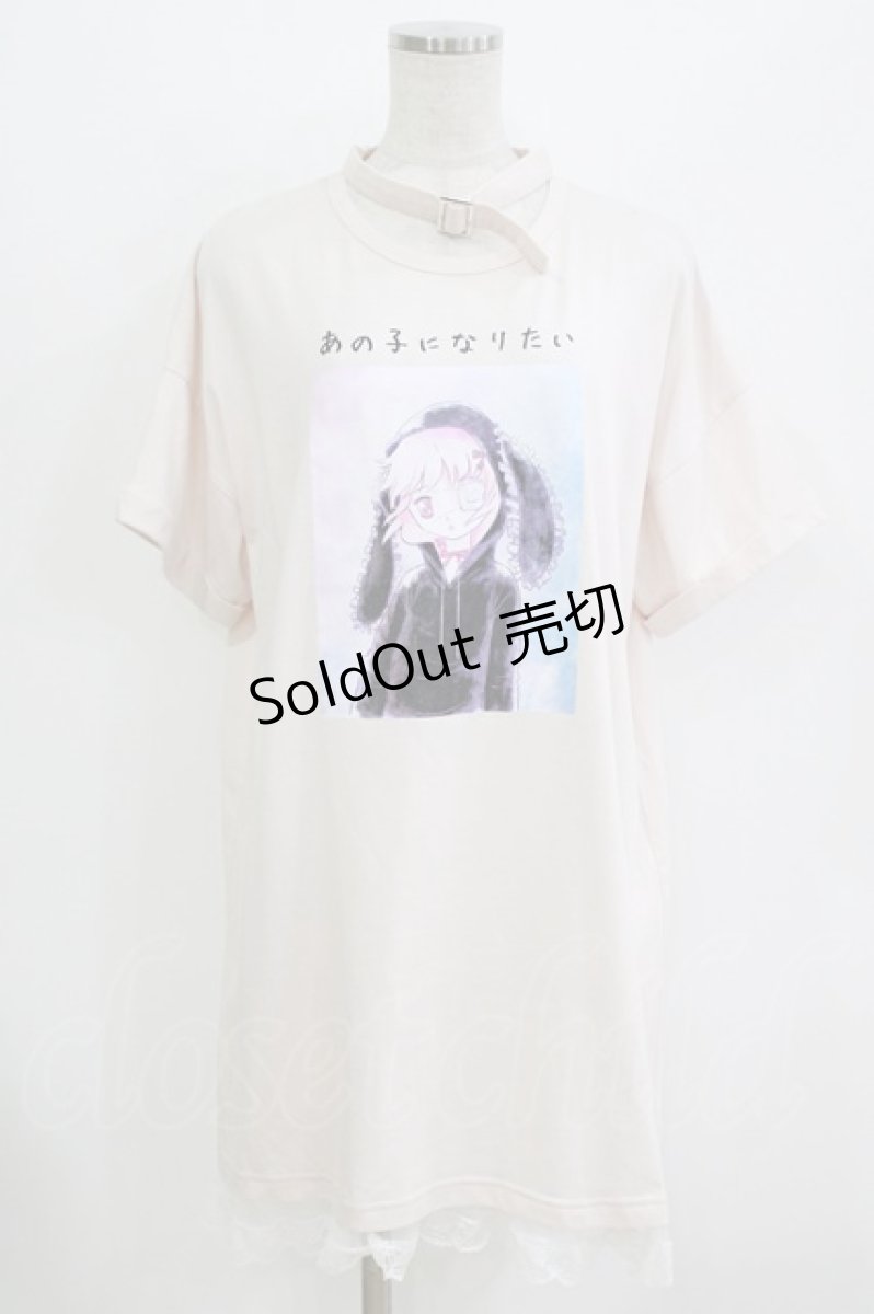 画像1: Ank Rouge / あの子になりたいTシャツ M ピンク H-26-08-02-076-CA-TS-NS-ZH (1)