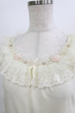 画像3: axes femme / チュール襟付きタンクトップ M 生成り H-26-08-02-078-AX-TO-NS-ZH (3)