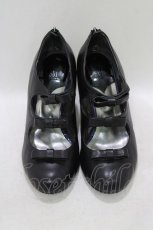画像1: ANNA SUI / 3連リボンシューズ 4/23.5cm ブラック H-26-08-02-014-PU-SH-NS-ZH (1)