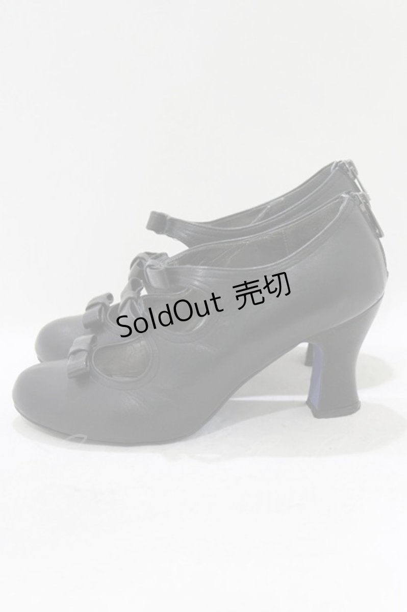 画像2: ANNA SUI / 3連リボンシューズ 4/23.5cm ブラック H-26-08-02-014-PU-SH-NS-ZH (2)